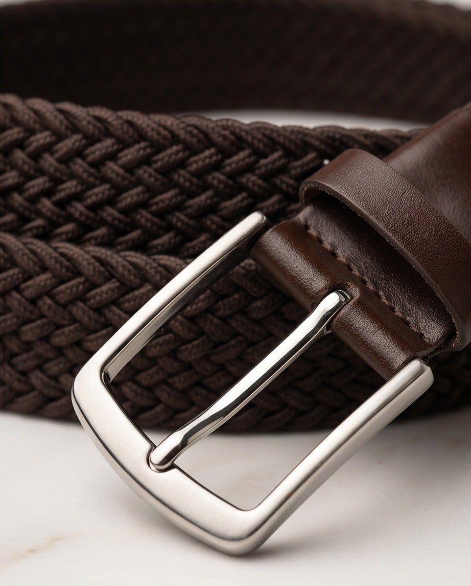 Braino Luxury Braided Belt – Brown Edition - Braino
