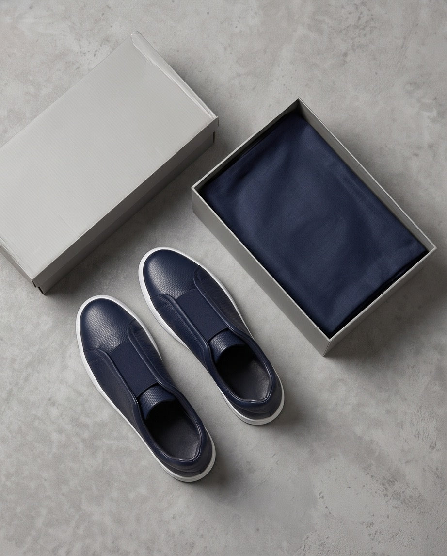 Braino Portofino Slip-On – Navy Edition