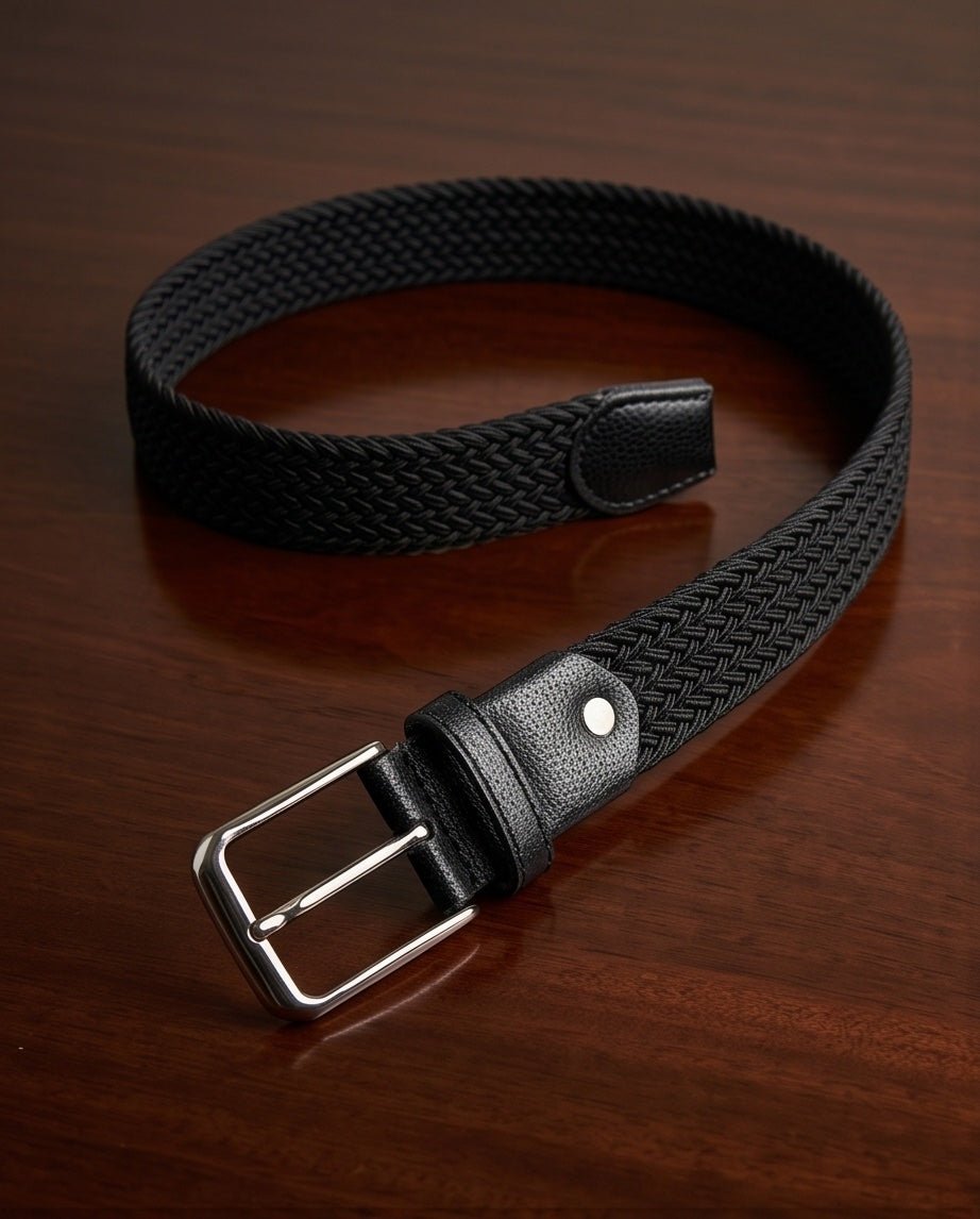 Braino Luxury Braided Belt – black Edition - Braino