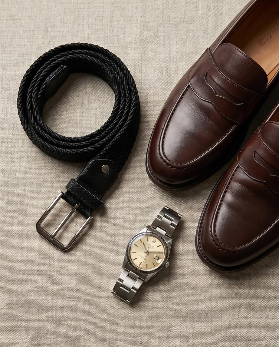 Braino Luxury Braided Belt – black Edition - Braino