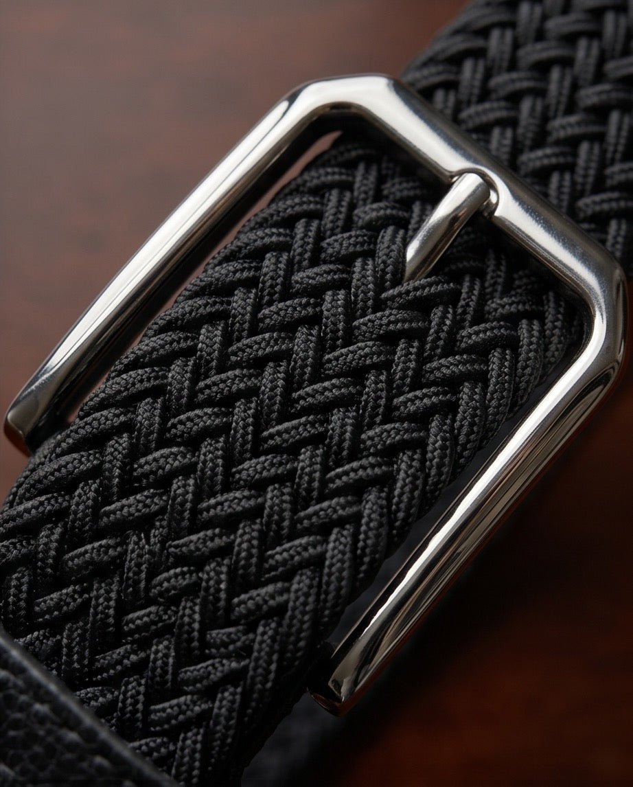 Braino Luxury Braided Belt – black Edition - Braino