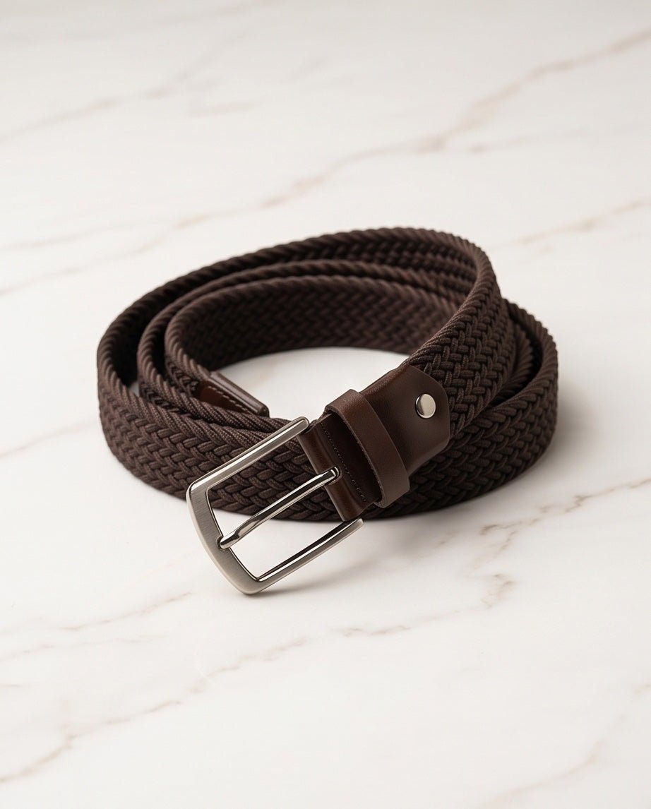 Braino Luxury Braided Belt – Brown Edition - Braino