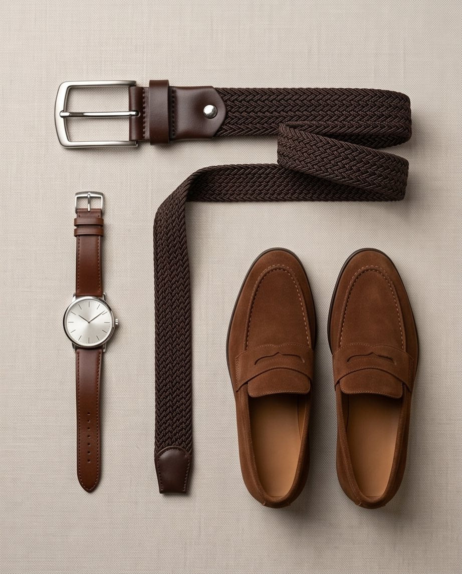 Braino Luxury Braided Belt – Brown Edition - Braino
