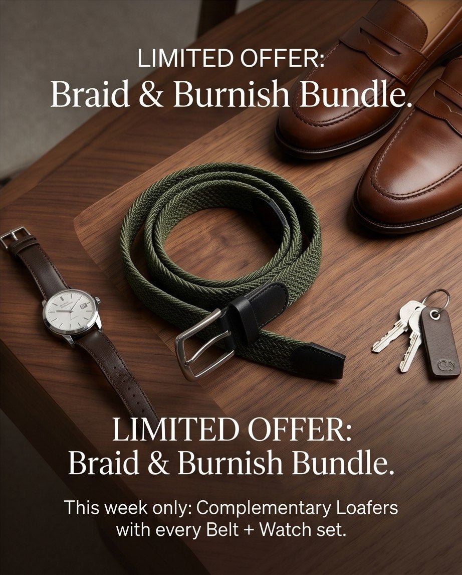 Braino Luxury Braided Belt – green Edition - Braino