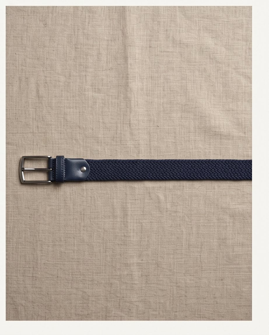 Braino Luxury Braided Belt – navy Edition - Braino