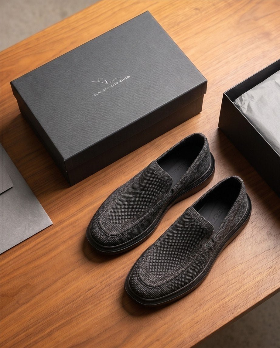 Braino Premium Knit Sneakers – Black Edition - Braino
