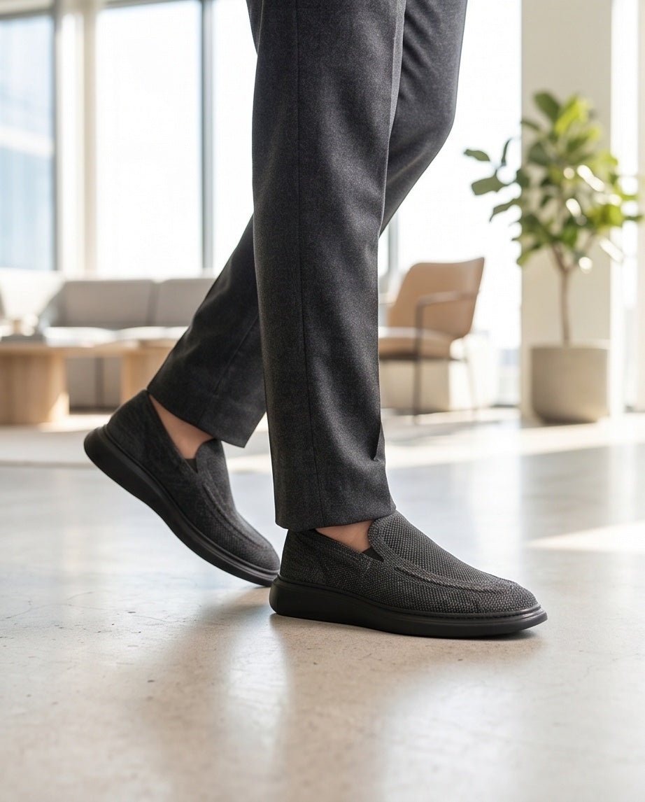 Braino Premium Knit Sneakers – Black Edition - Braino