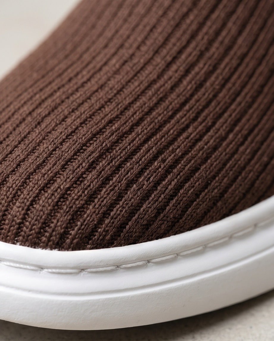 Braino Premium Knit Sneakers – Brown Edition - Braino