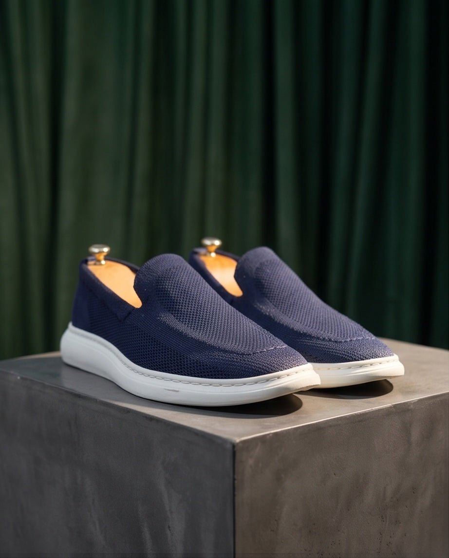 Braino Premium Knit Sneakers – navy Edition - Braino