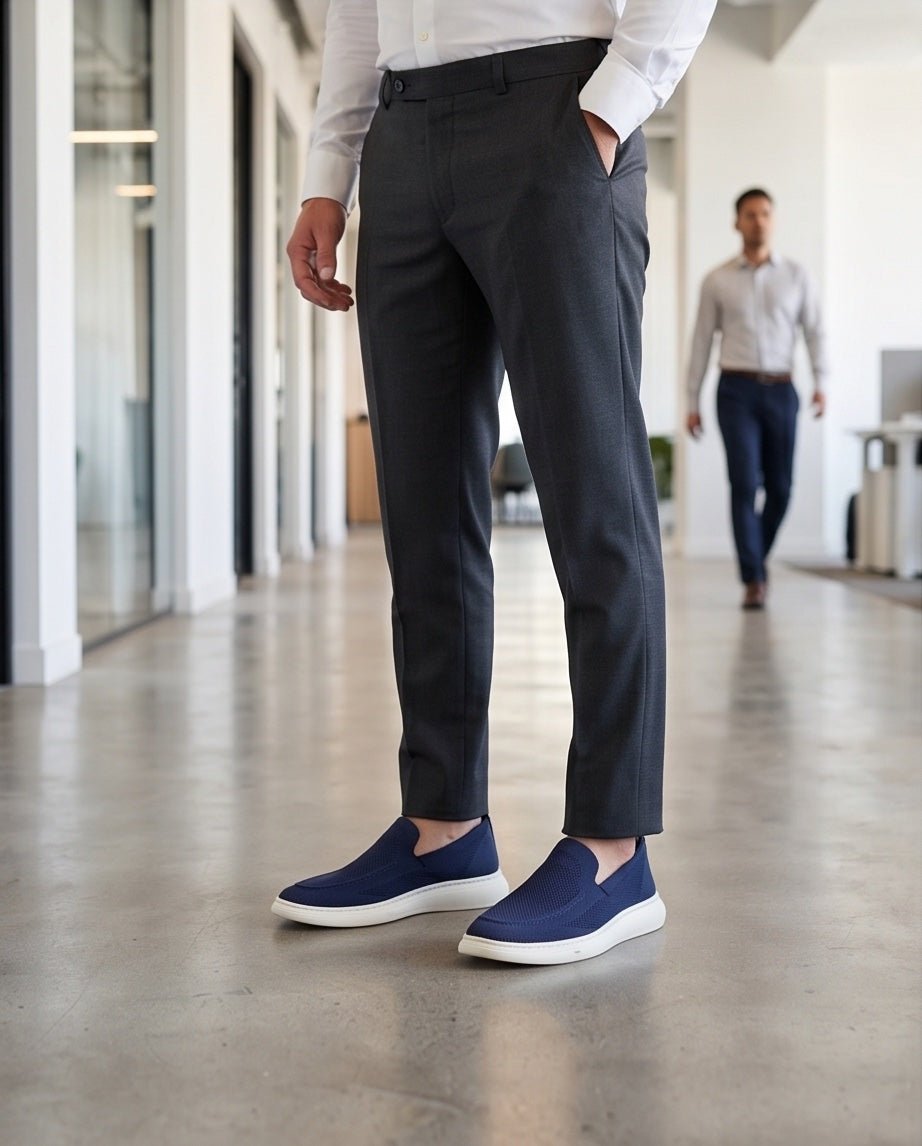 Braino Premium Knit Sneakers – navy Edition - Braino