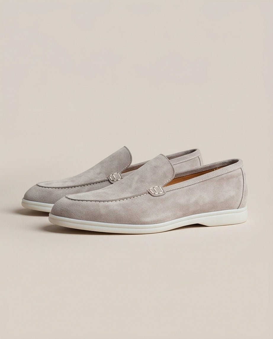 Braíno Premium Leather Loafers – Beige Edition - Braino