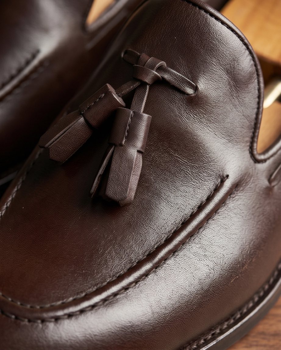 Braino Premium Leather Loafers – Brown Signature Edition - Braino