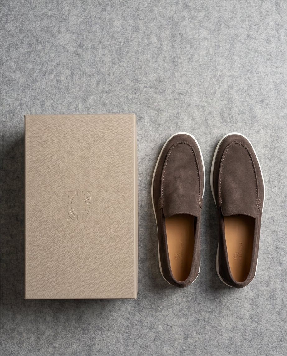 Braino Premium Leather loafers – brown Signature Edition - Braino