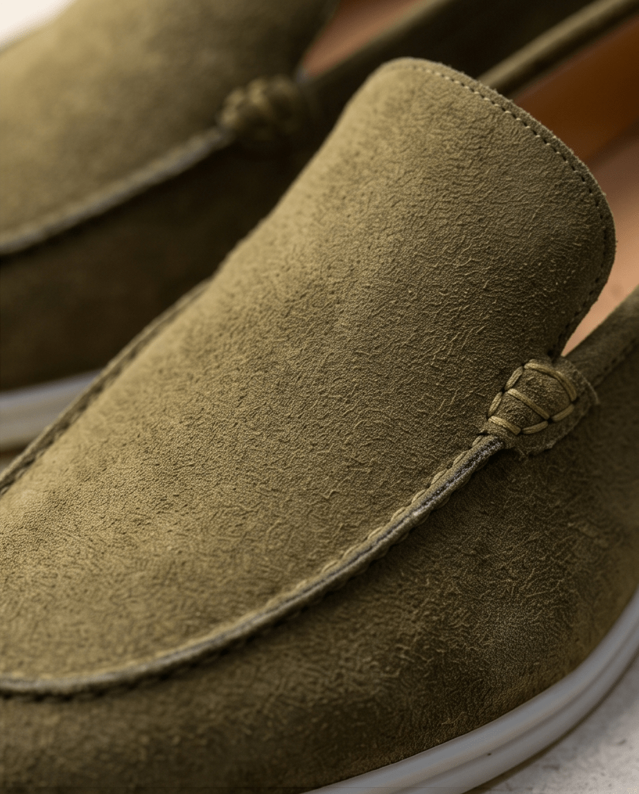 Braíno Premium Leather Loafers – green Edition - Braino