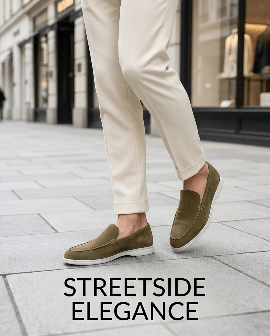 Braíno Premium Leather Loafers – green Edition - Braino