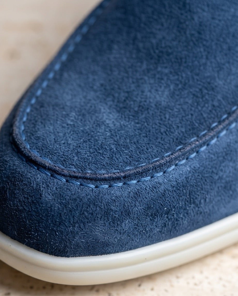 Braíno Premium Leather Loafers – Navy Edition - Braino