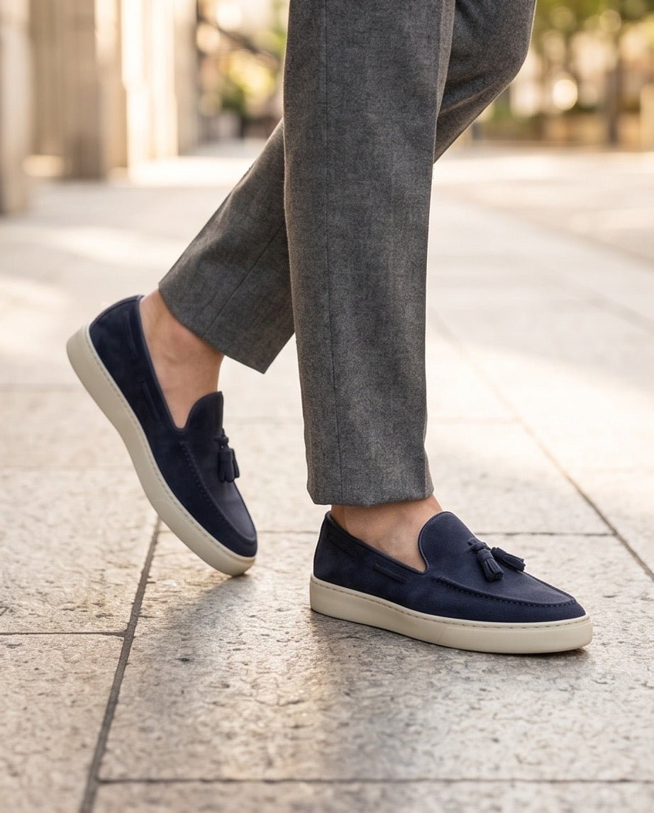 Braino Signature Loafer – Vintage NAVY Edition - Braino
