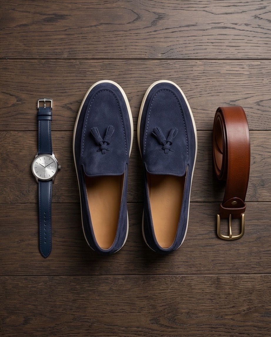 Braino Signature Loafer – Vintage NAVY Edition - Braino