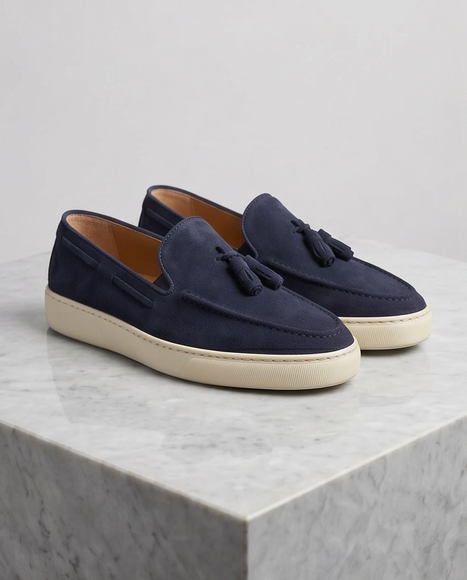 Braino Signature Loafer – Vintage NAVY Edition - Braino