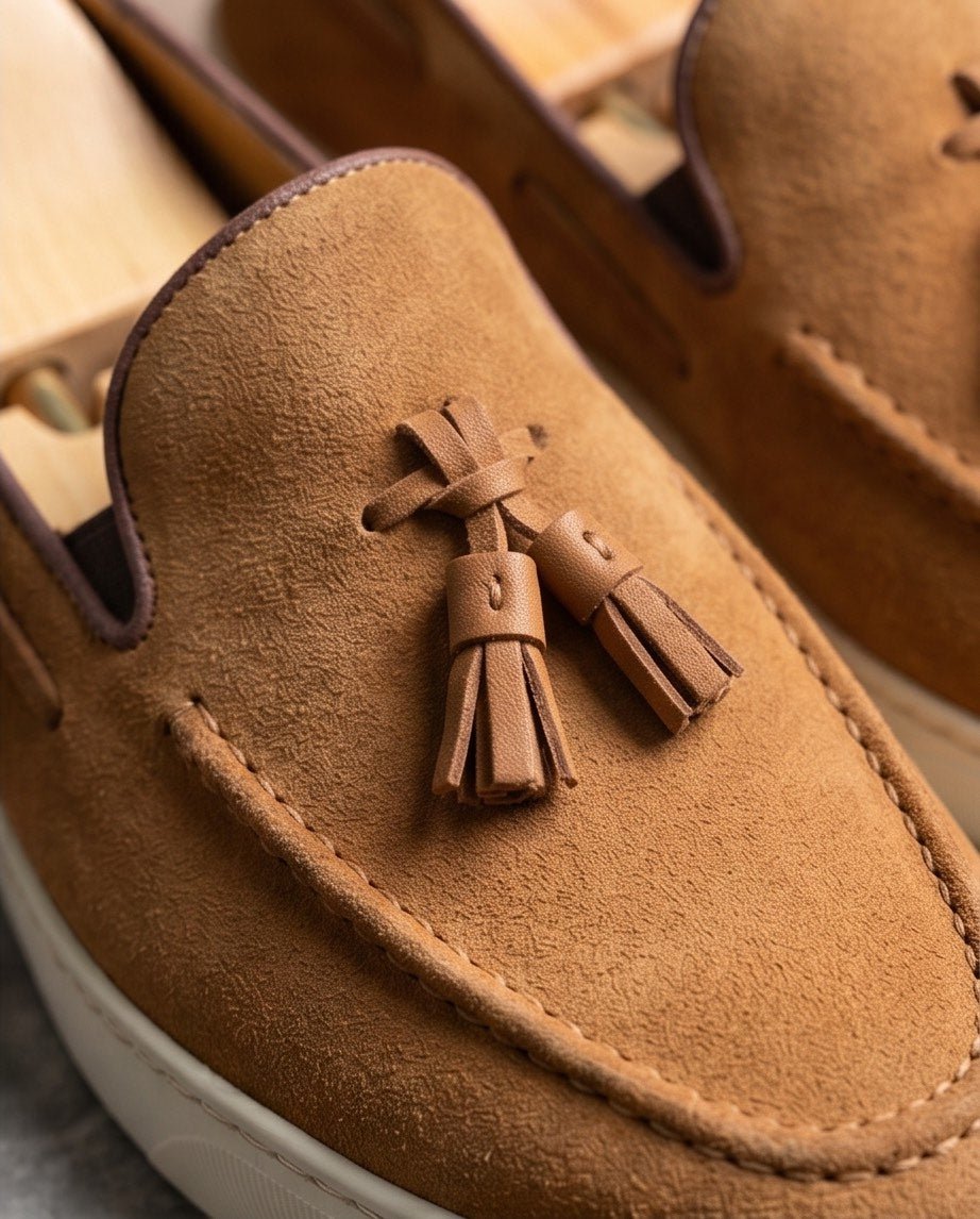 Braino Signature Milano Tassel Loafer – Camel Edition - Braino