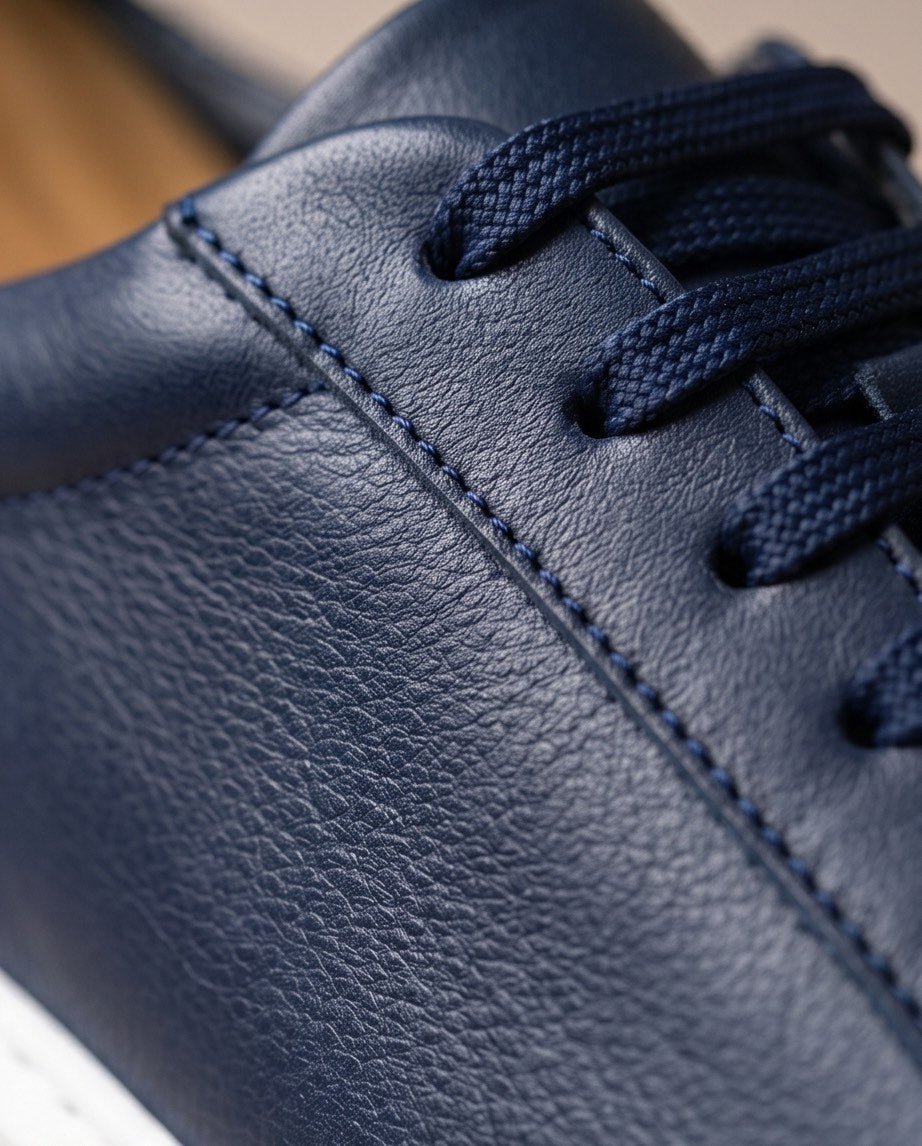 Braino Signature Sneakers – Midnight Blue Edition laces - Braino