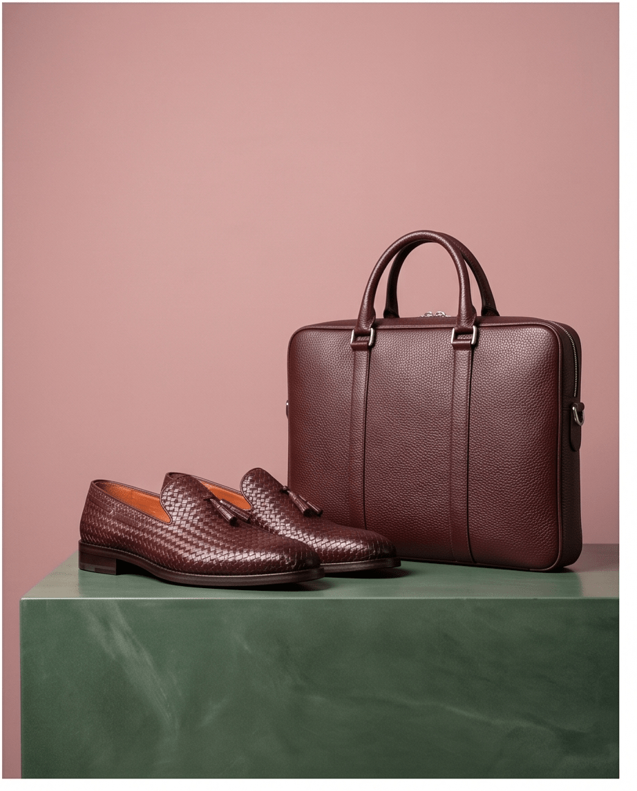 Braino Signature Woven milano Loafers – Chocolate Brown Edition - Braino