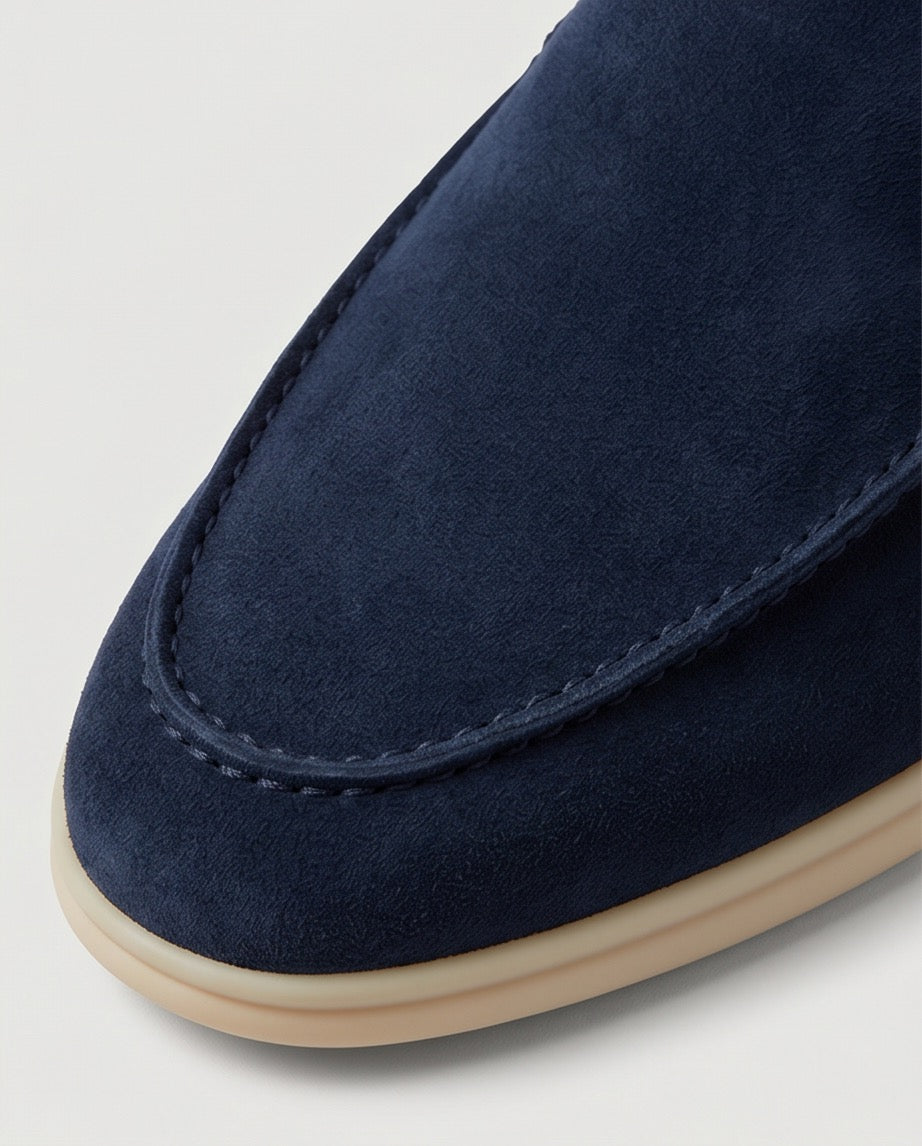 Braino Premium Suede Loafers – Navy Blue