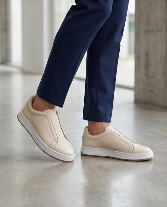 Leather Sneakers braino CREAM SIGNATURE - Braino