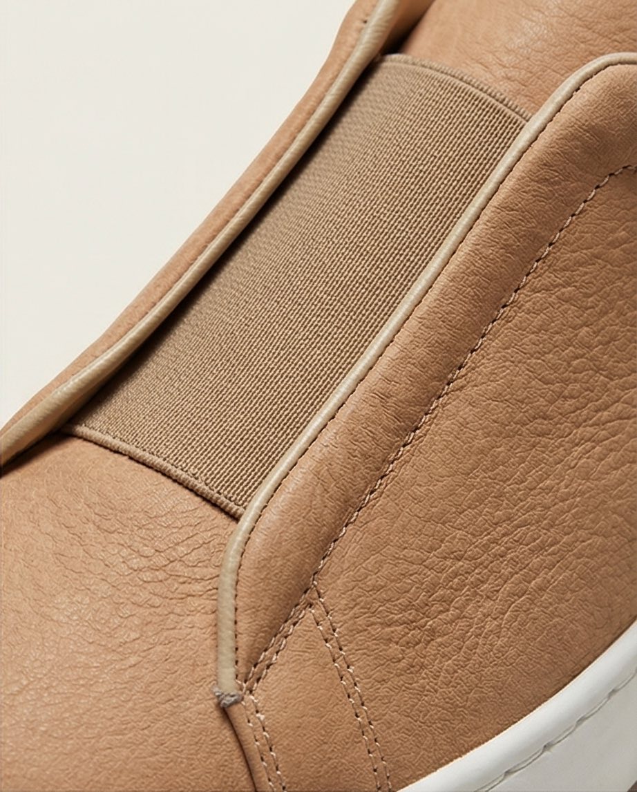 Leather Snekers braino CREAM - Braino