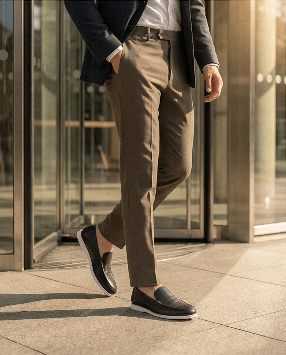 Limited Stock - Black leather loafers braino - Braino