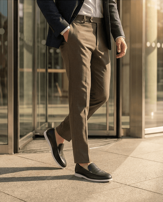 Limited Stock - Black leather loafers braino - Braino