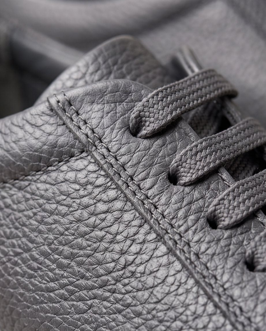 Braino Premium Leather Sneakers – Grey