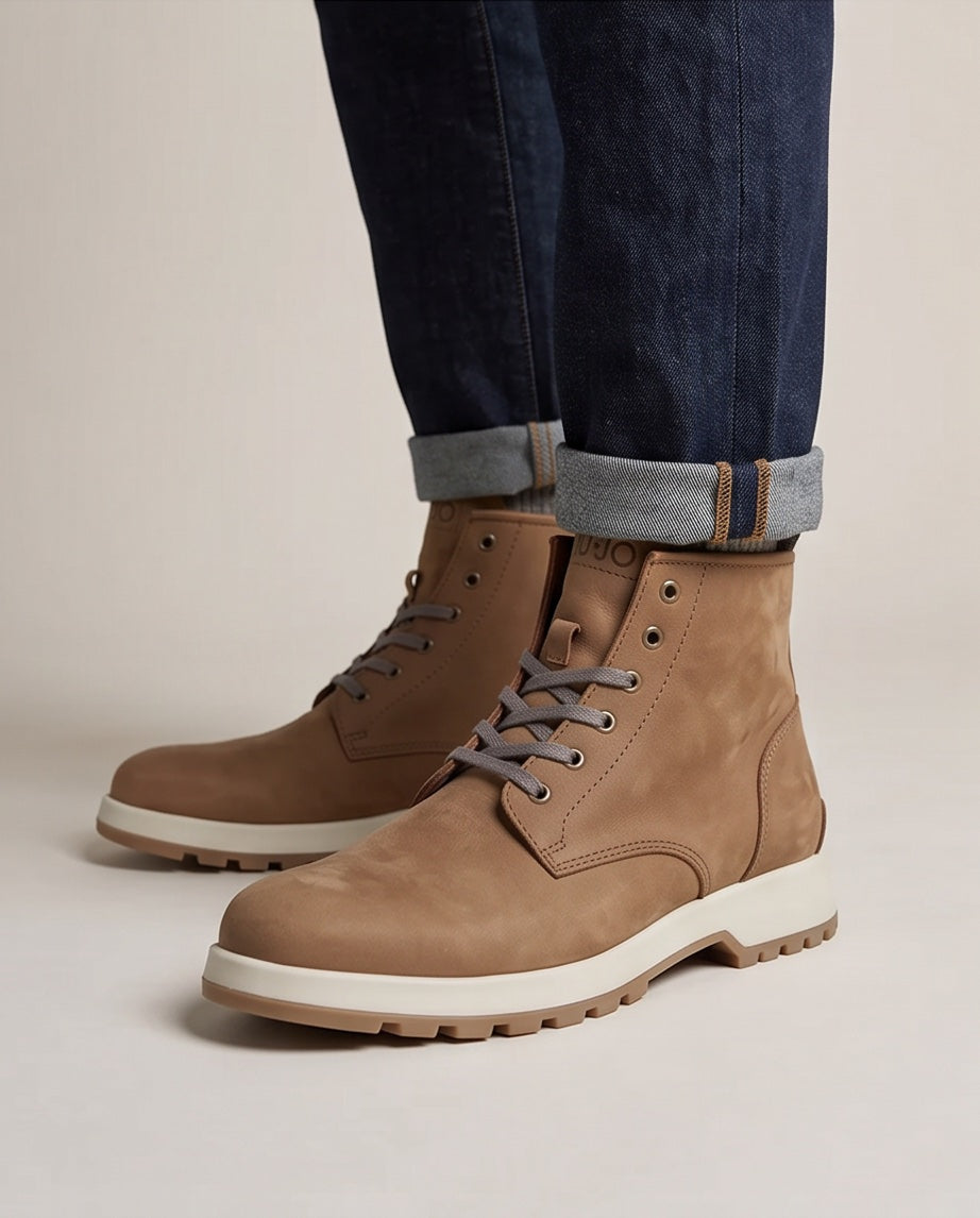 Braino Alpine Leather Boots – Camel Edition